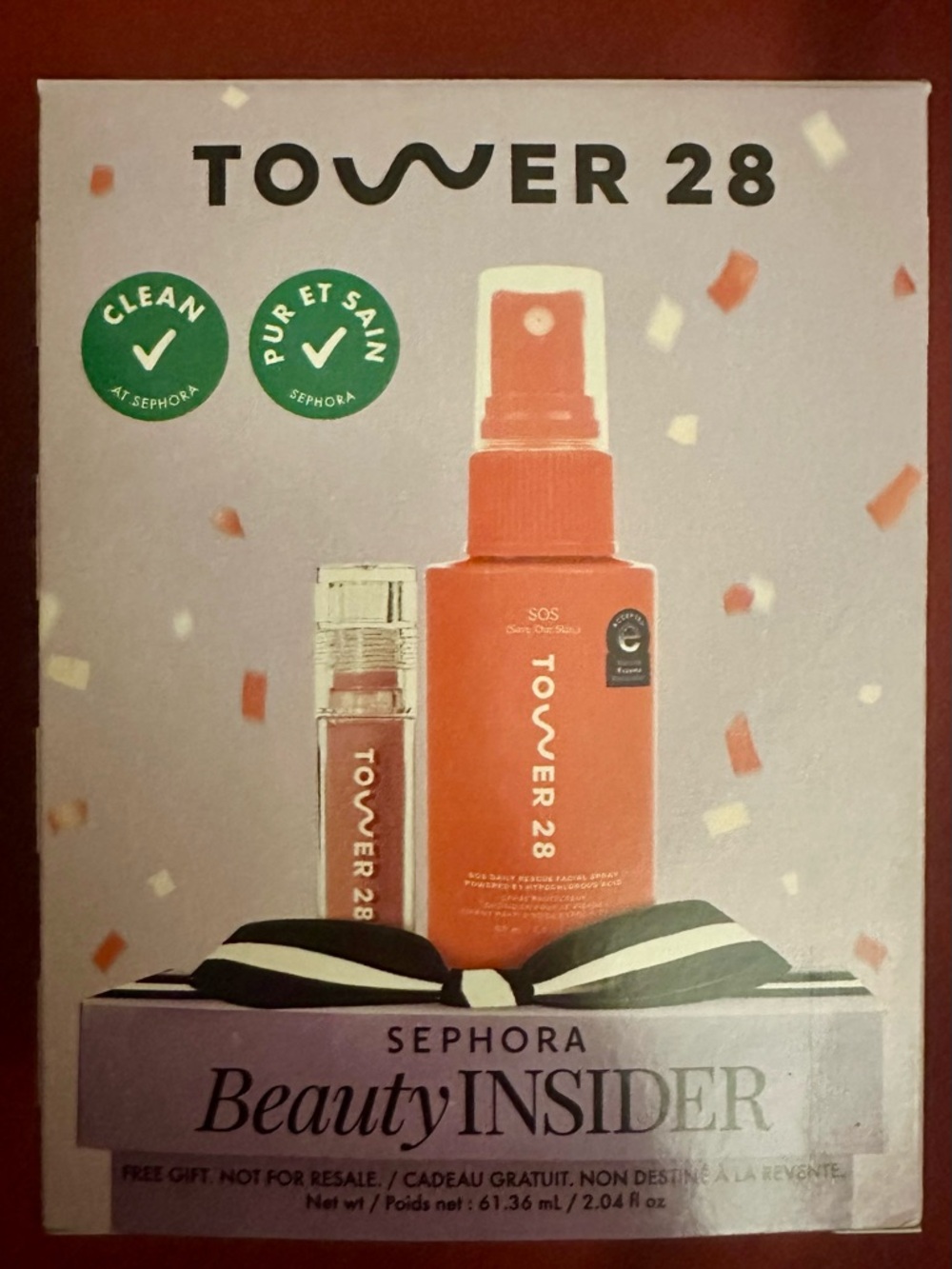 Tower 28 Lip Gloss & SOS Spray Set - Coral